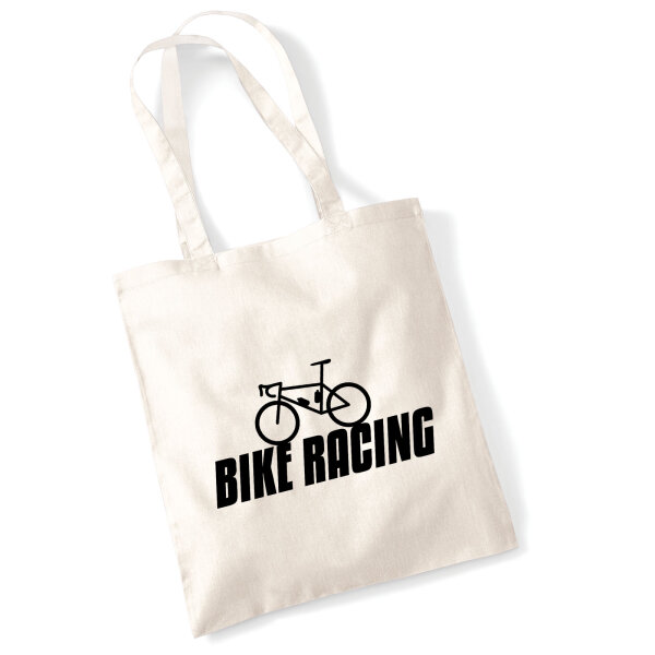 Jutebeutel Bike Racing Fahrrad 10 Liter