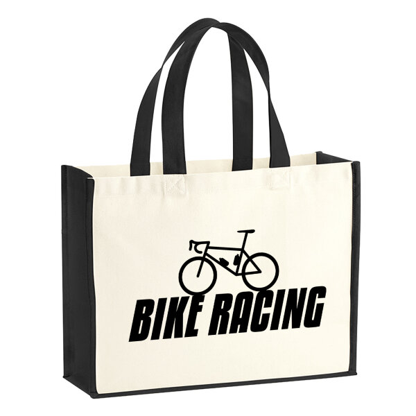 Jutetasche Bike Racing Fahrrad 21 Liter Black