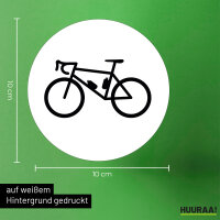 Aufkleber Bike Fahrrad 10cm Sticker