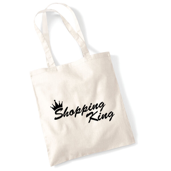 Jutebeutel Shopping King Krone 10 Liter