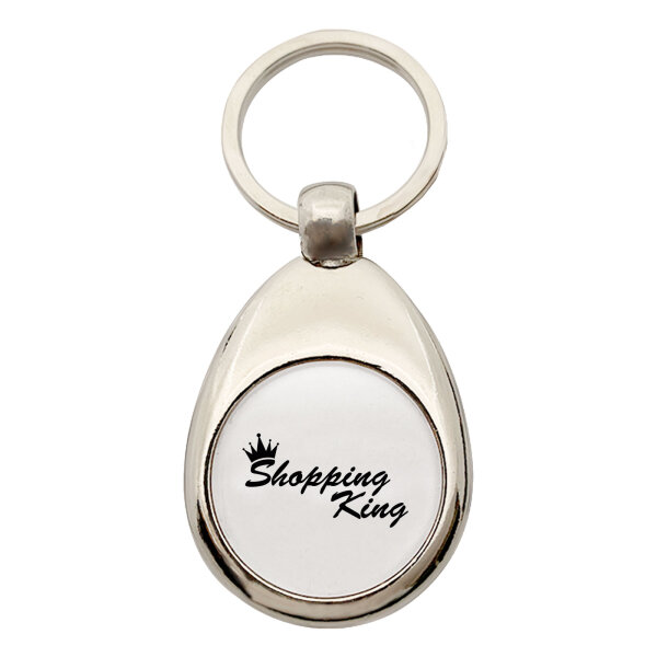 Schlüsselanhänger Shopping King Krone
