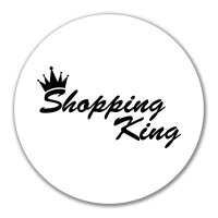 Aufkleber Shopping King Krone 10cm Sticker
