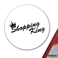 Aufkleber Shopping King Krone 10cm Sticker