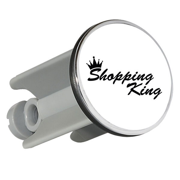 Waschbeckenstöpsel Shopping King Krone 4cm Abflussstopfen