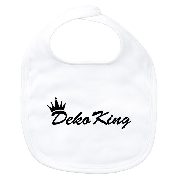 Baby Lätzchen Deko King Krone Klettverschluss