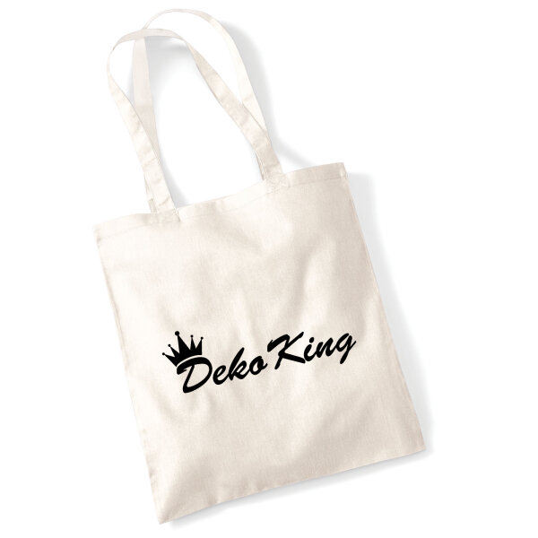 Jutebeutel Deko King Krone 10 Liter