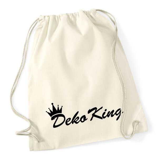Turnbeutel Deko King Krone 12 Liter
