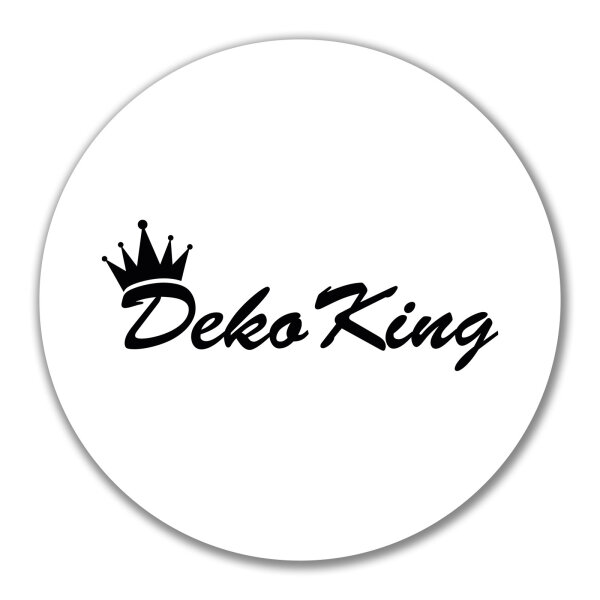 Aufkleber Deko King Krone 10cm Sticker