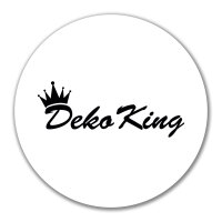 Aufkleber Deko King Krone 10cm Sticker