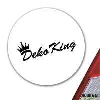 Aufkleber Deko King Krone 10cm Sticker