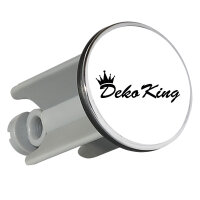 Waschbeckenstöpsel Deko King Krone 4cm Abflussstopfen