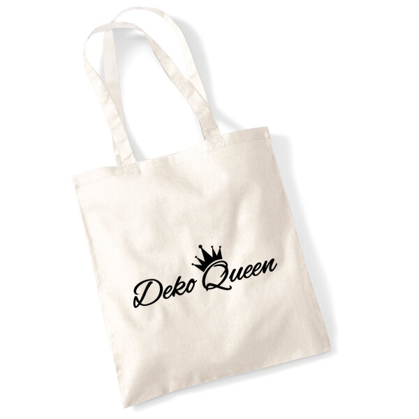 Jutebeutel Deko Queen Krone 10 Liter