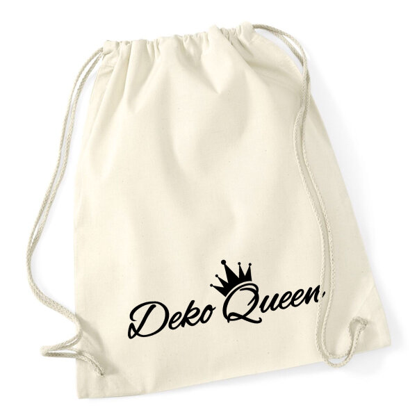 Turnbeutel Deko Queen Krone 12 Liter