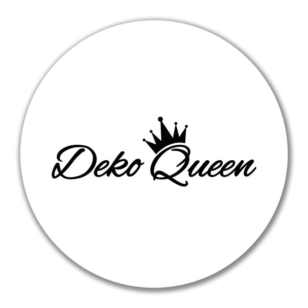 Aufkleber Deko Queen Krone 10cm Sticker