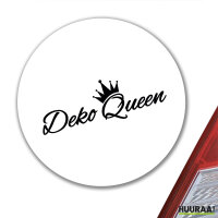 Aufkleber Deko Queen Krone 10cm Sticker