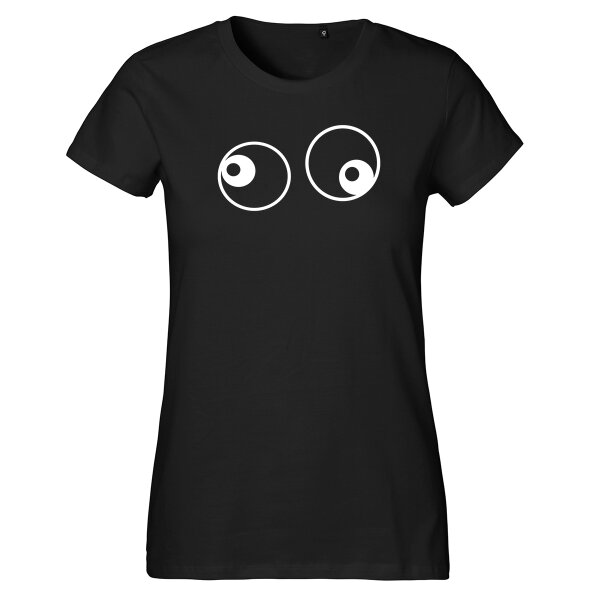 Damen T-Shirt Freaky Eyes Größe XS-XXL