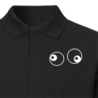 Herren Polo Shirt Freaky Eyes Größe S-3XL