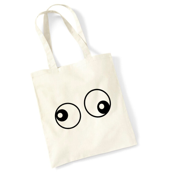 Jutebeutel Freaky Eyes 10 Liter
