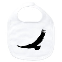 Baby Lätzchen Eagle Silhouette Adler Klettverschluss