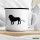 Emaille Tasse Löwe Silhouette 300ml Vintage Emaille Becher