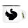 Emaille Tasse Eichhörnchen Silhouette 300ml Vintage Emaille Becher