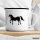 Emaille Tasse Pferd Silhouette 300ml Vintage Emaille Becher