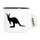 Emaille Tasse Kangaroo Silhouette 300ml Vintage Emaille Becher