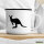 Emaille Tasse Kangaroo Silhouette 300ml Vintage Emaille Becher