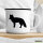 Emaille Tasse Fuchs Silhouette 300ml Vintage Emaille Becher
