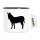Emaille Tasse Esel Silhouette 300ml Vintage Emaille Becher
