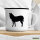 Emaille Tasse Esel Silhouette 300ml Vintage Emaille Becher