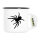 Emaille Tasse Spinne Silhouette 300ml Vintage Emaille Becher