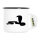 Emaille Tasse Schlange Kobra Silhouette 300ml Vintage Emaille Becher