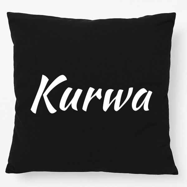 Kissen Kurwa Polnisch 40x40cm