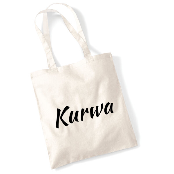 Jutebeutel Kurwa Polnisch 10 Liter