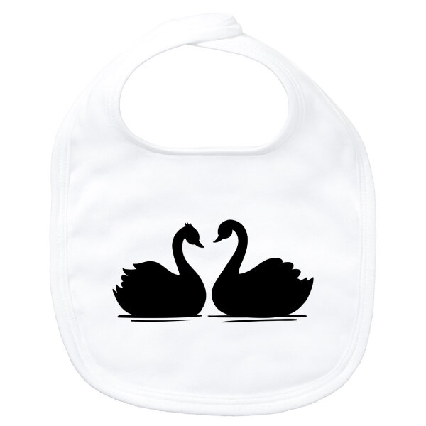 Baby Lätzchen Schwan Pärchen