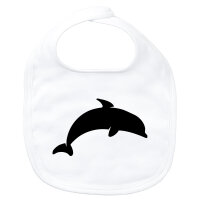 Baby Lätzchen Delfin Silhouette