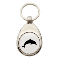 Schlüsselanhänger Delfin Silhouette