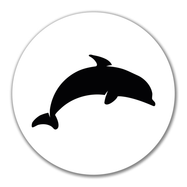 Aufkleber Delfin Silhouette 10cm Sticker