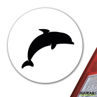 Aufkleber Delfin Silhouette 10cm Sticker