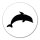Aufkleber Delfin Silhouette 10cm Sticker