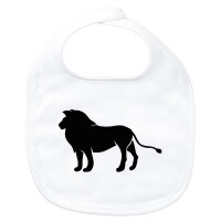 Baby Lätzchen Löwe Silhouette Klettverschluss