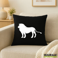 Kissen Löwe Silhouette 40x40cm