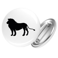 Button Löwe Silhouette