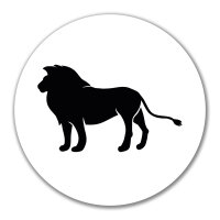 Aufkleber Löwe Silhouette 10cm Sticker