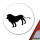 Aufkleber Löwe Silhouette 10cm Sticker