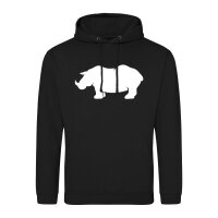 Unisex Hoodie Nashorn Silhouette Größe S-3XL