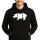 Unisex Hoodie Nashorn Silhouette Größe S-3XL