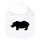 Baby Lätzchen Nashorn Silhouette