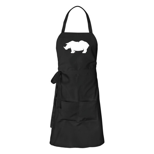Schürze Nashorn Silhouette